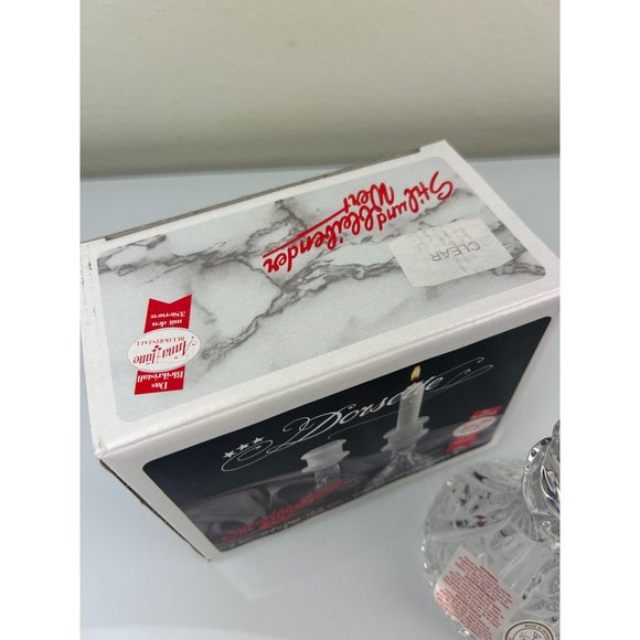 Vintage Anna Hutte Bleikristall Dorsette Crystal Pair of Candlesticks, Germany - Picture 2 of 15